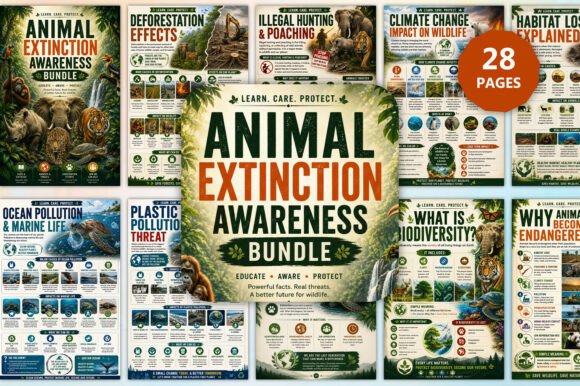 Animal Extinction Awareness Bundle: A Complete Educational Toolkit