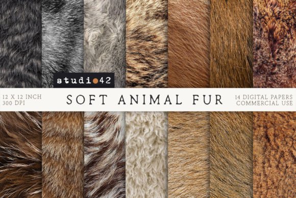 Animal Fur Textures Digital Paper Pack: Your Creative Toolkit