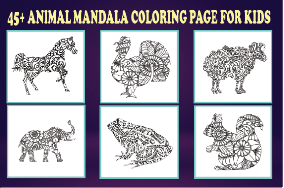 Animal Mandala Coloring Pages for Stress-Free Creativity