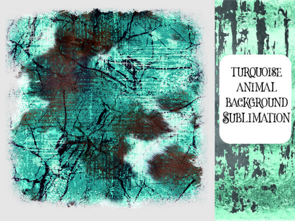 Animal Turquoise Background Sublimation: A Vibrant Design Asset