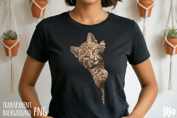 Bobcat Animal Cute Kitten PNG: A Purrfect Design Asset