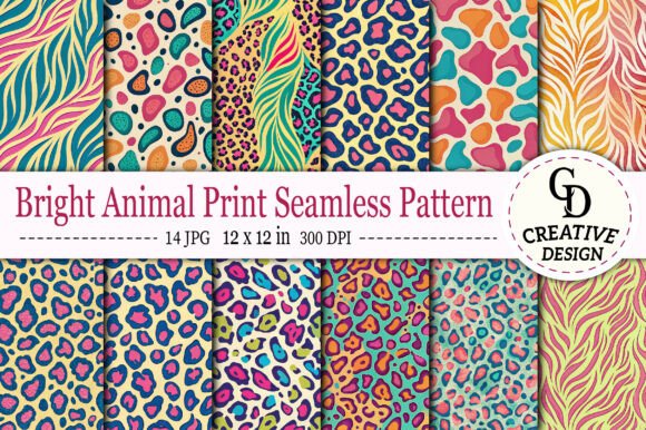 Bring the Wild Side to Your Brand with Bright Animal Print Seamless Pattern