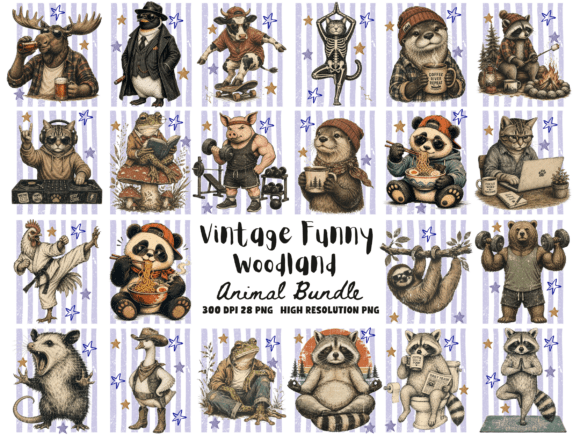 Charming Woodland Animals for Modern Creations