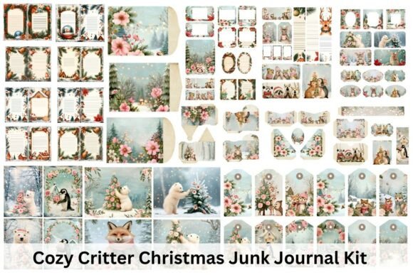 Cozy Cute Animal Christmas Junk Journal: A Creative Asset
