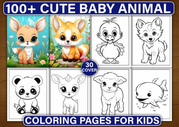 Cute Baby Animal Coloring Pages for Kids: A Creative Toolkit
