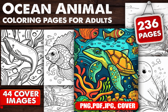 Dive Deep: The Allure of Ocean Animal Coloring Pages for Adults