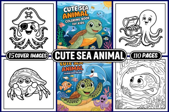 Dive into Creativity with Adorable Sea Animal Coloring Pages