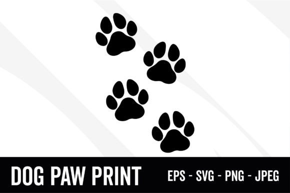 Dog Paw Prints Svg: For the Dog Lover & Creative Animal