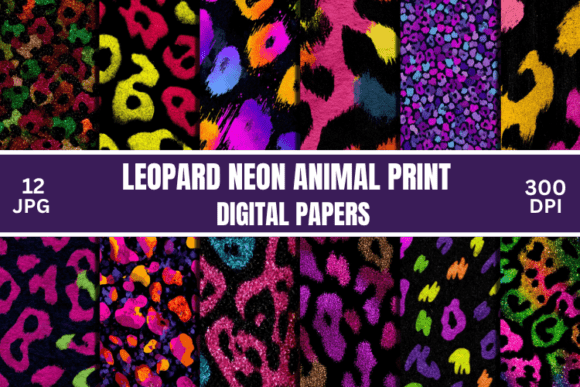 Leopard Neon Animal Print Junk Journal: A Bold Design Statement