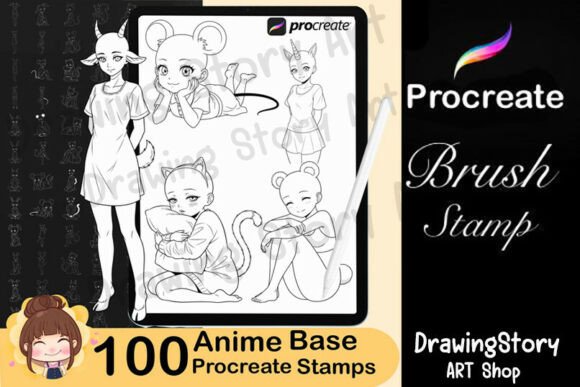 Unleash Creativity with 100 Procreate Animal Ears Girl Poses