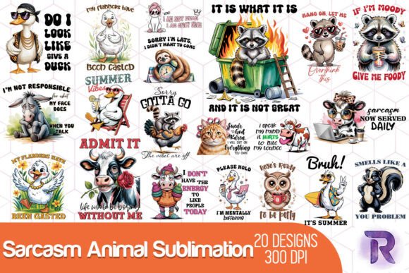Unleash Witty Charm with the Sarcasm Animal Submation Bundle